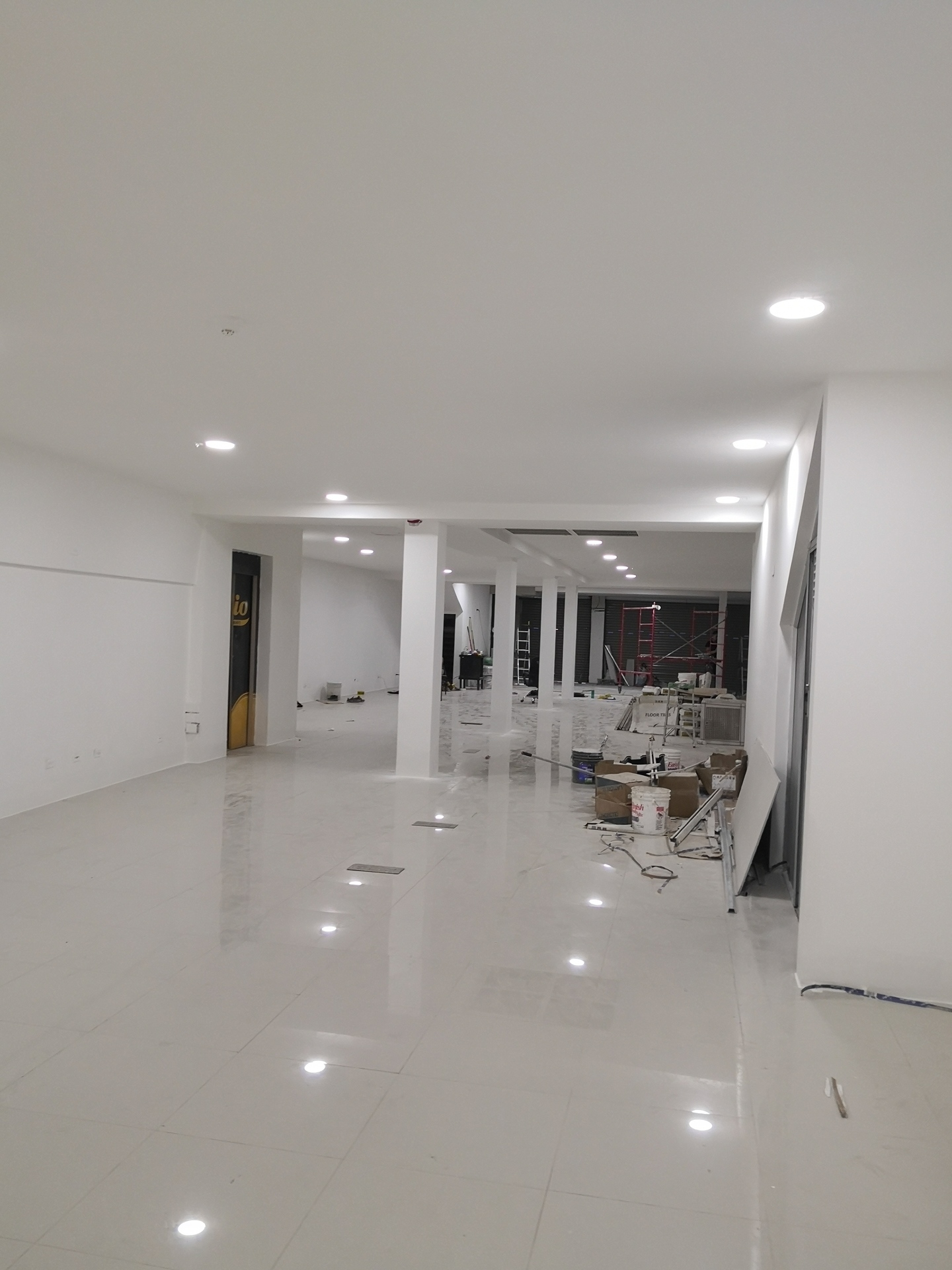 Commercial build-out in progress