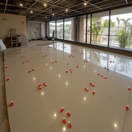 Tile installation